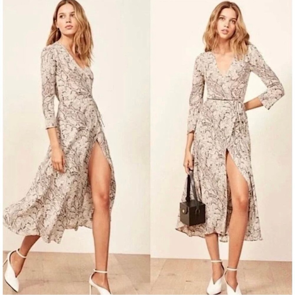 REMFORMATION Jaz Wrap Dress Size XS